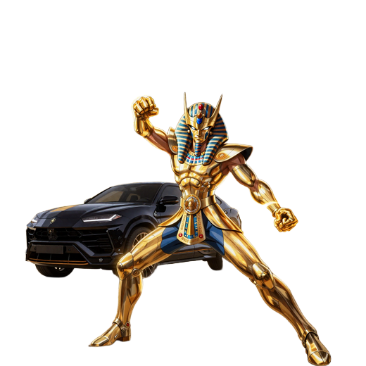 Anime Pharao-Sensei landet finalen goldenen Schlag, Lamborghini Urus im goldenen Wirbel - Realz Turnier